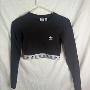 Adidas Black Crew Neck Top